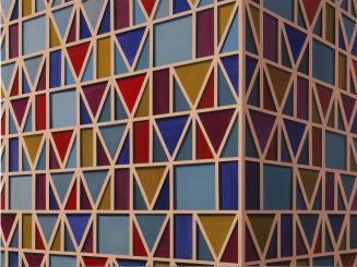 Myriam Resch: Fake Architecture 2, 150 x 200 cm, Acryl auf Nessel