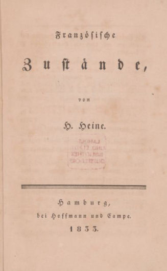 070 Heines "Französische Zustände"