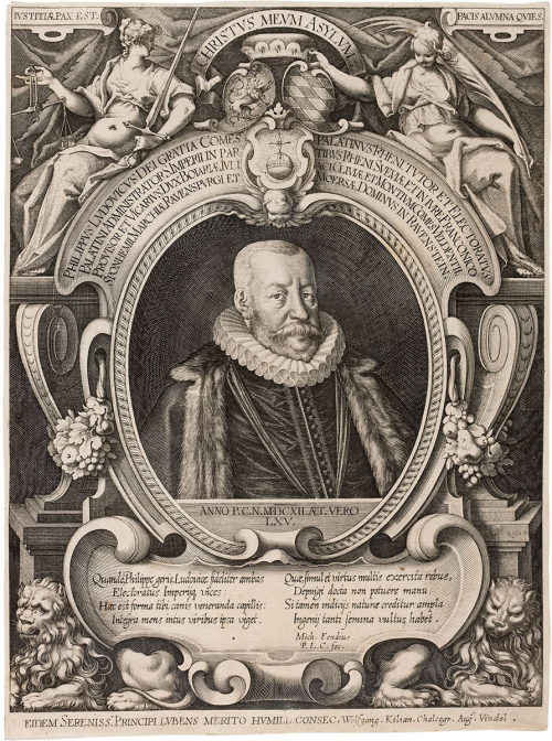 Wolfgang Kilian (Kupferstecher*in), Philipp Ludwig (1547-1614), Pfalzgraf bei Rhein zu Neuburg im Alter von 65 Jahren, 1612