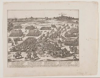 Spanisch-Niederländischer Krieg / Schlacht bei Hardenberg 17. Juni 1580. Span. Befehlshaber Graf Hollach siegt bei Hardenberch / Friesland gegen die aufständischen Niederländer. Blatt 38