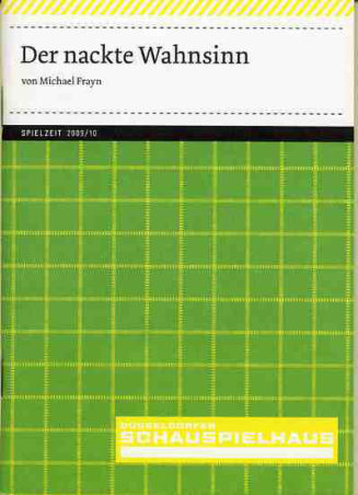 Programmheft "Der nackte Wahnsinn" von Michael Frayn