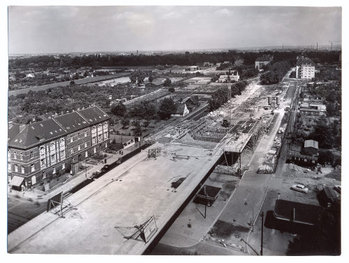 Ruth Lauterbach-Baehnisch (Künstler*in), Baustelle Nordbrücke, vor 1957