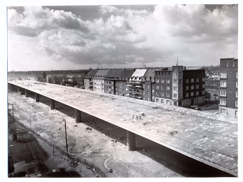 Ruth Lauterbach-Baehnisch (Künstler*in), Bau der Theodor-Heuss-Brücke, 1950er Jahre