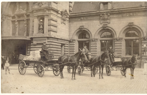 Peter Hubert Höltgen (Fotograf*in), Düsseldorfer Hauptbahnhof, ca. 1900