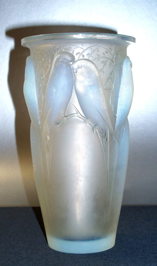 Vase "Ceylon" bzw. "Huit perruches" (8 Wellensittiche)