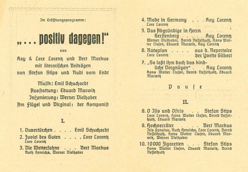 Lore Lorentz (Herausgeber*in), ... positiv dagegen!, 1947