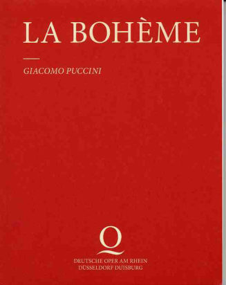 Programmheft "La Boheme" von Giacomo Puccini