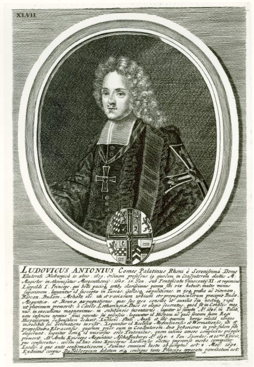 Unbekannt (Künstler*in), Ludwig Anton (1659 - 1694), Pfalzgraf bei Rhein zu Neuburg, Hochmeister des Deutschen Ordens und Bischof von Worms , 1694