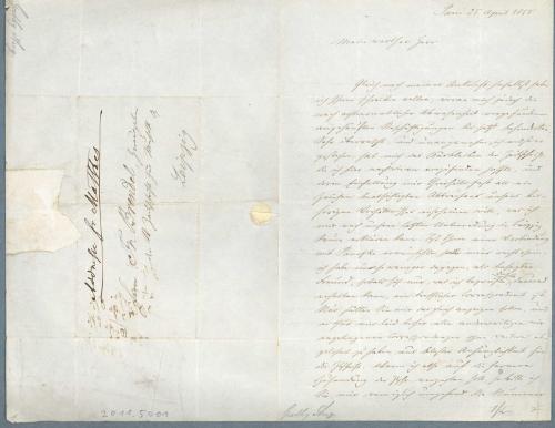 Gathy an Brendel, 25.4.1855, S. 1