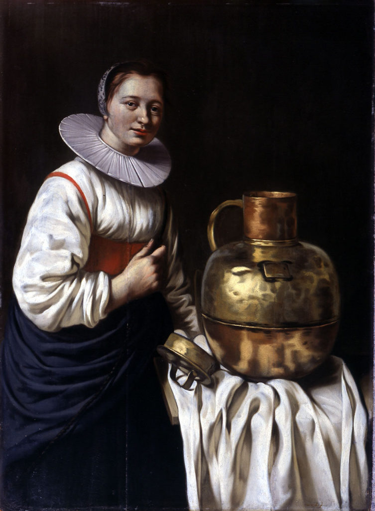 Willem van Odekercken, Eine Frau mit einer Kupferkanne, Kunstpalast, Düsseldorf, Inv.-Nr. M 45