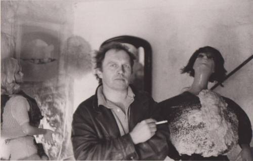 Manfred Leve (Fotograf*in), Günter Weseler, Atelier Düsseldorf-Lörick, 10.5.1969, 1969