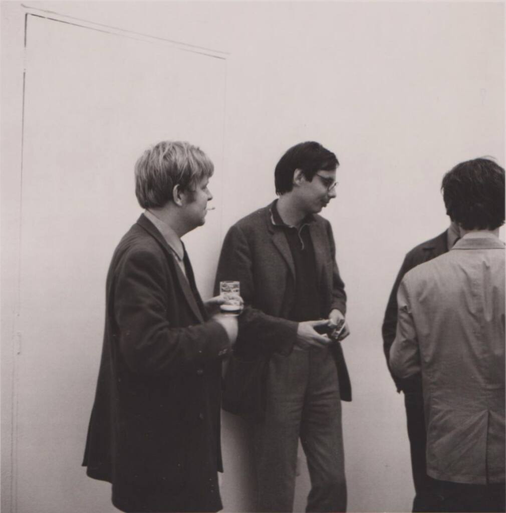 Eröffnung der Ausstellung von Jan Dibbets in der Galerie Konrad Fischer, Düsseldorf, August 1968