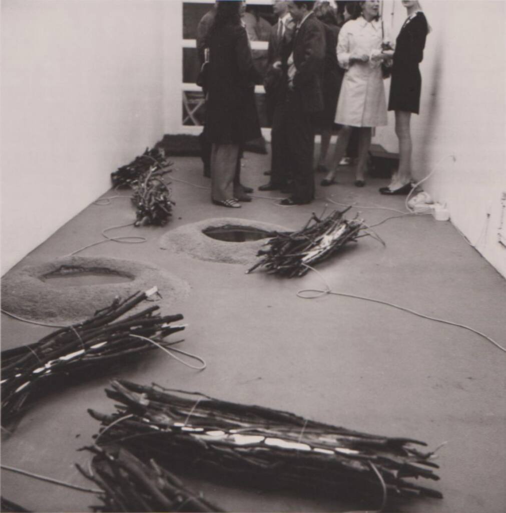 Eröffnung der Ausstellung von J. Dibbets in der Galerie Konrad Fischer, Düsseldorf, August 1968