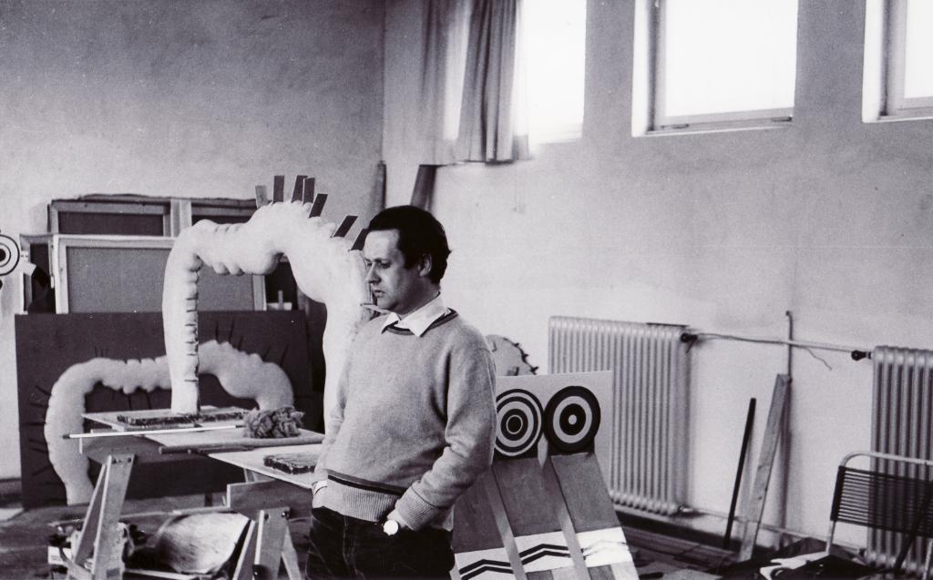 Peter Brüning, Atelier in Ratingen, 15.4.1967