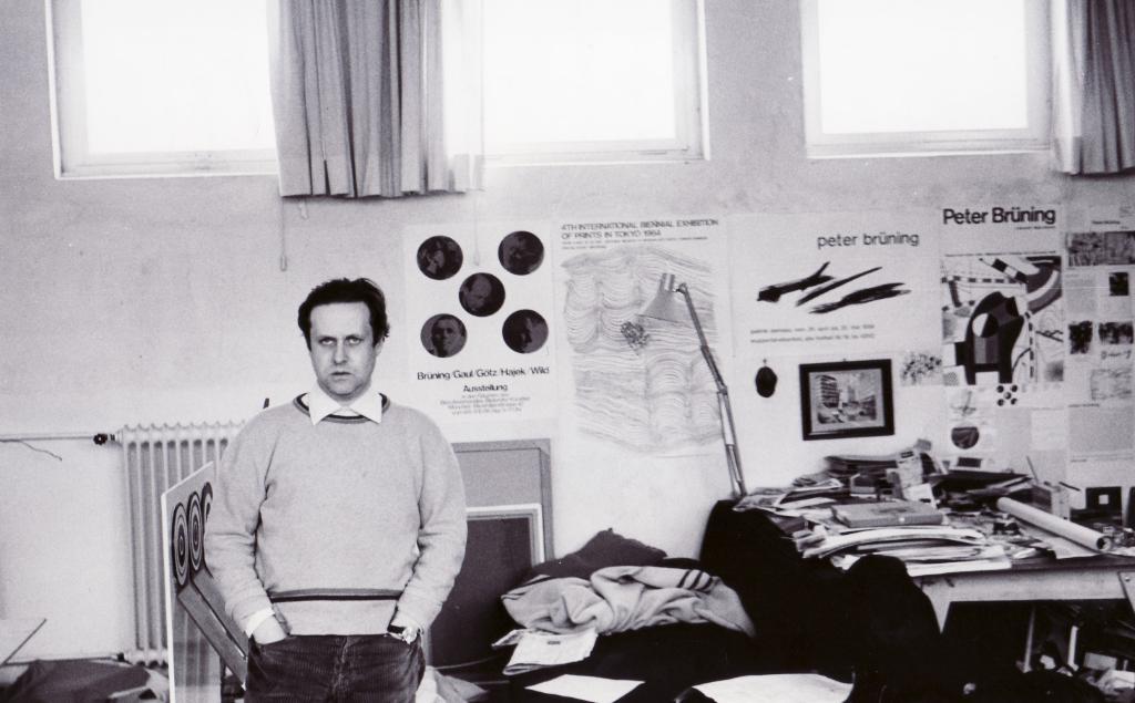 Peter Brüning, Atelier in Ratingen, 15.4.67