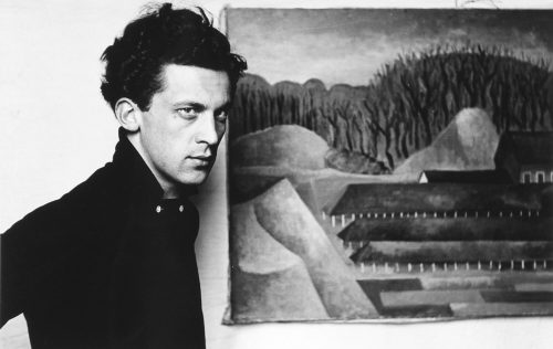 Manfred Leve (Fotograf*in), Gerhard Taubert im Atelier Düsseldorf, Goethestraße, 1956