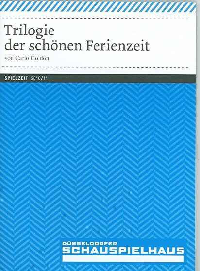 Programmheft "Trilogie der schönen Ferienzeit" von Carlo Goldoni