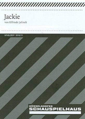 Programmheft "Jackie" von Elfriede Jelinek 