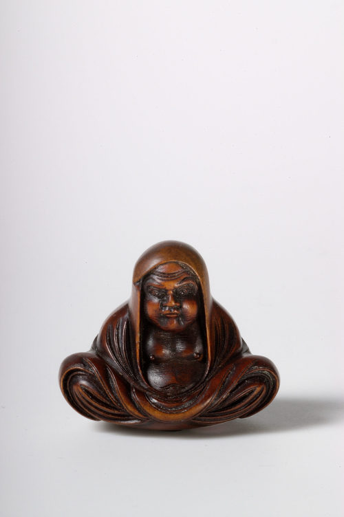 Shûraku (Künstler*in), Meditierender Daruma, ca. 1870