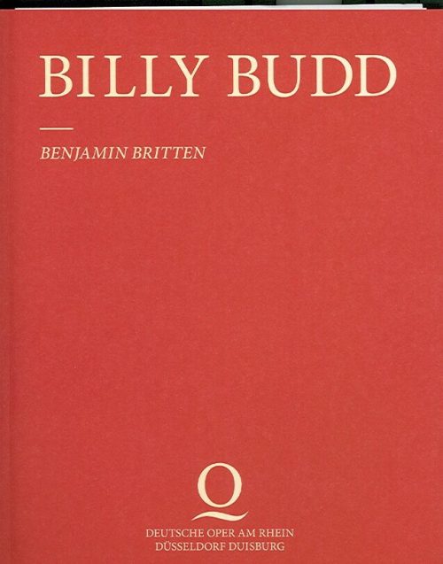 Programmheft zu "Billy Bud" von Benjamin Britten