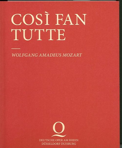 Programheft zu "Cosi fan tutte" von Wolfgang Amadeus Mozart