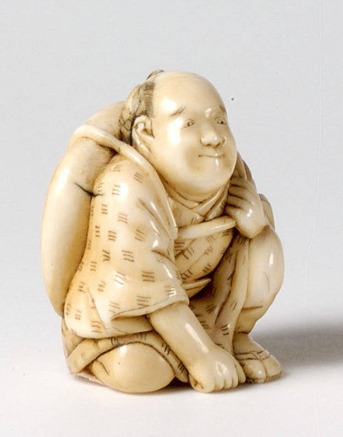 Tomoharu (Künstler*in), Mann mit Mondsichel, ca. 1850/1870