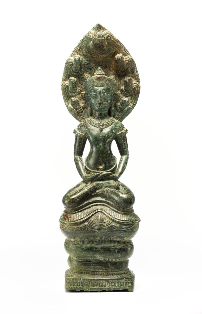 Buddha Muchalinda auf Naga-Thron