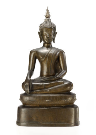 Buddha Maravijaya auf doppeltem Thron