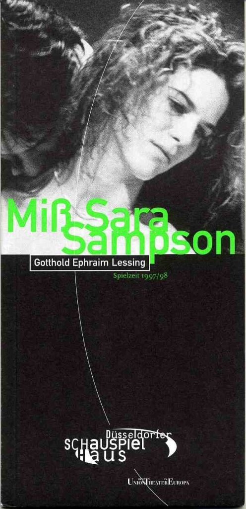 Programmheft "Miß Sara Sampson" von Gotthold Ephraim Lessing