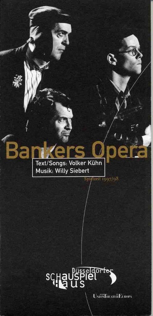 Programmheft "Bankers Opera" von Volker Kühn und Willy Siebert