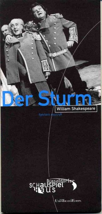 Programmheft (Umschlag) zu "Der Sturm" von William Shakespeare. Premiere: 21. September 1997 im ...