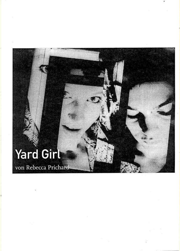 Programmheft "Yard Girl" von Rebecca Prichard