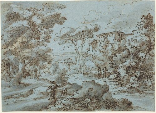 Jan Frans van Bloemen (Künstler*in), Italienische Landschaft, 17.–18. Jahrhundert