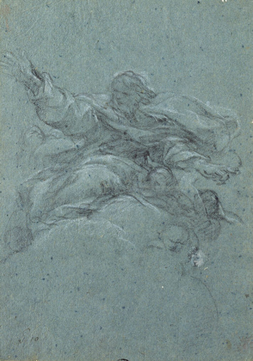 Pietro da Cortona (Künstler*in), Studie zu Gottvater, um 1647