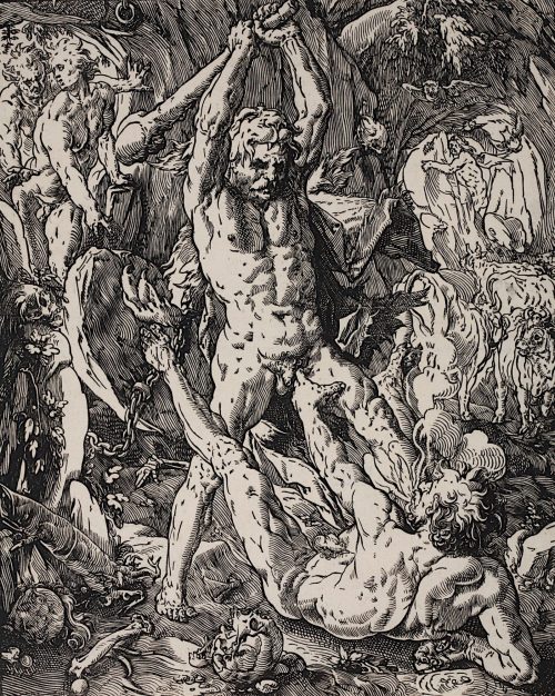 Hendrick Goltzius (Künstler*in), Herkules und Cacus, 1588