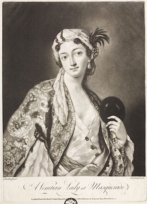 Richard Purcell (Künstler*in), Dame im Maskenkostüm, 1746–1766