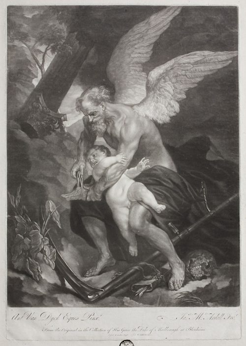 James McArdell (Künstler*in), Die Zeit, der Liebe die Flügel beschneidend, 1740–1765