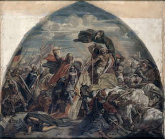 Alfred Rethel, Die Schlacht bei Cordoba, 1849, Kunstpalast, Düsseldorf, Inv.-Nr. M 4456