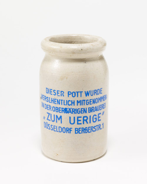 Senftöpfchen "Zum Uerige", um 1950 (?)