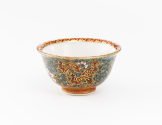 Arita-Sake-Tasse (Imari-Nishikide-Stil - Brokatware)