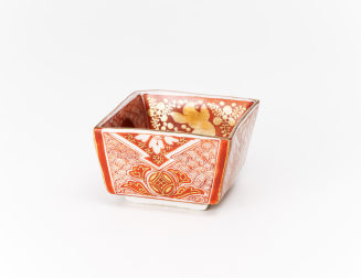 Arita-Saketasse - (Imari-Nishikide-Stil - Brokatware)