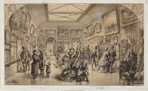 August von Wille (Künstler*in), Ausstellungssäle der Kunsthandlung Bismeyer und Kraus, um 1865