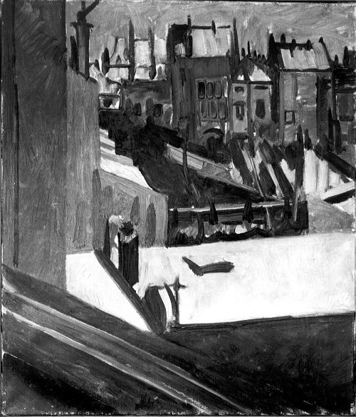 Walter Ophey (Künstler*in), Blick aus dem Atelier, 1919–1920