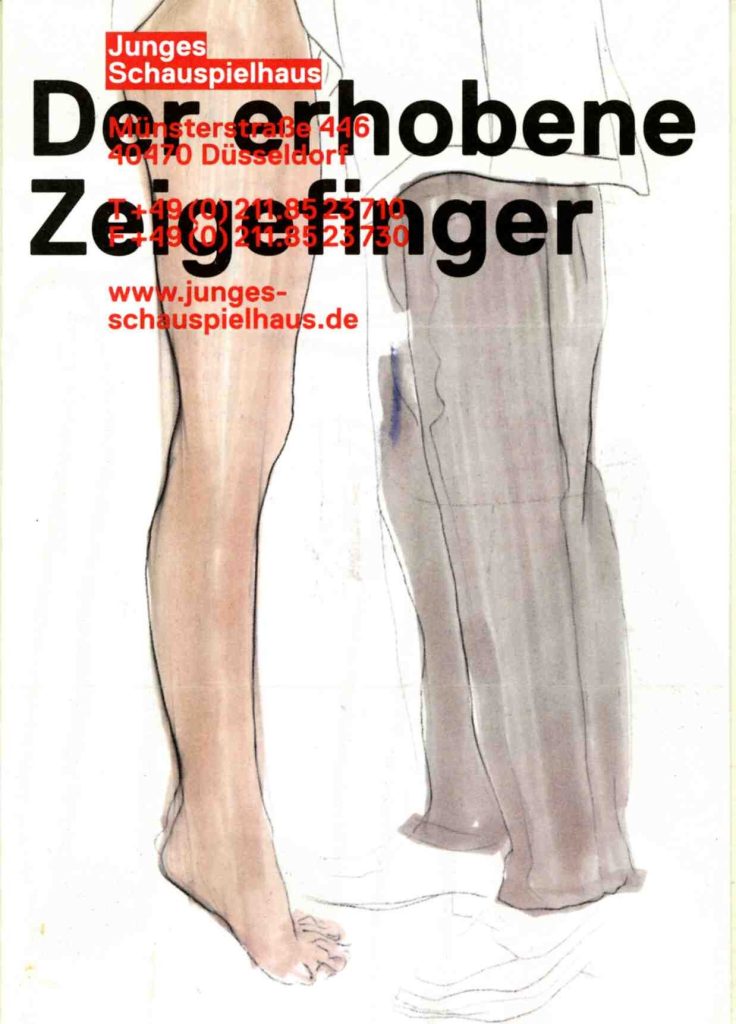 Programmheft "Der erhobene Zeigefinger" von Jetse Bartelaan. Düsseldorf, 12.2.2012 (2011/2012)