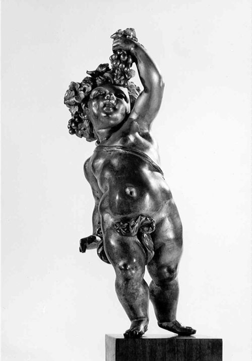 Bacchus als Putto mit Trauben, um 1750