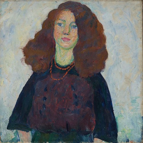 Walter Ophey (Künstler*in), Mädchen mit aufgelöstem Haar, um 1909