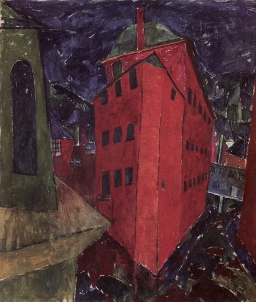 Walter Ophey (Künstler*in), Rotes Haus in Monschau, 1921