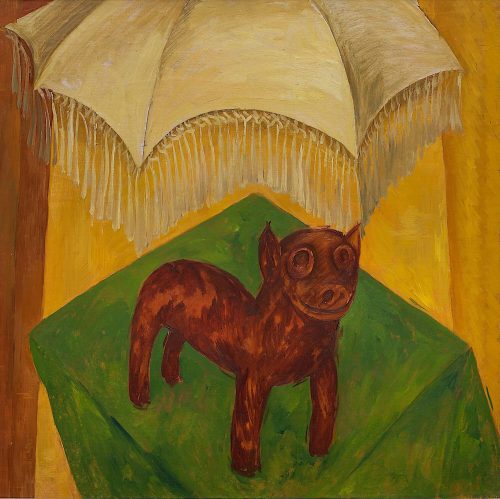 Walter Ophey (Künstler*in), Hund mit Schirm, 1925/1926