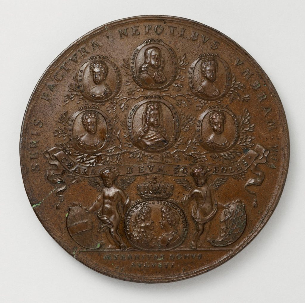 Stammbaum-Medaille auf die Häuser Habsburg und Wittelsbach