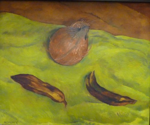 Walter Ophey (Künstler*in), Kokosnuß mit Bananen, 1924–1926